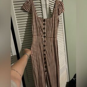 TRIXXI Checker Dress Small Tea-Length